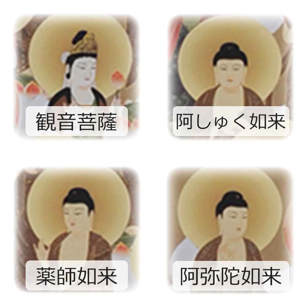 床掛軸 十三仏 平安 3尺 - Image 6