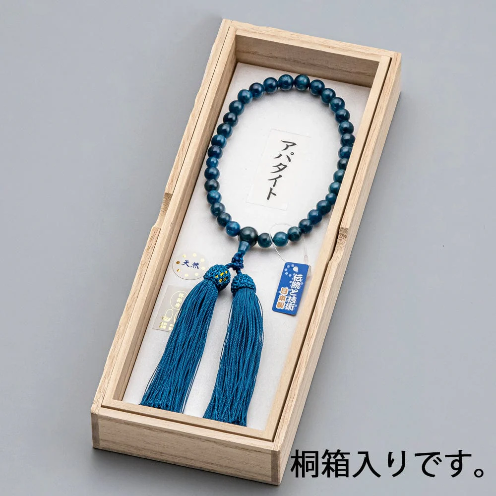 数珠 アパタイト 共仕立 頭付正絹弥勒房 - Image 5