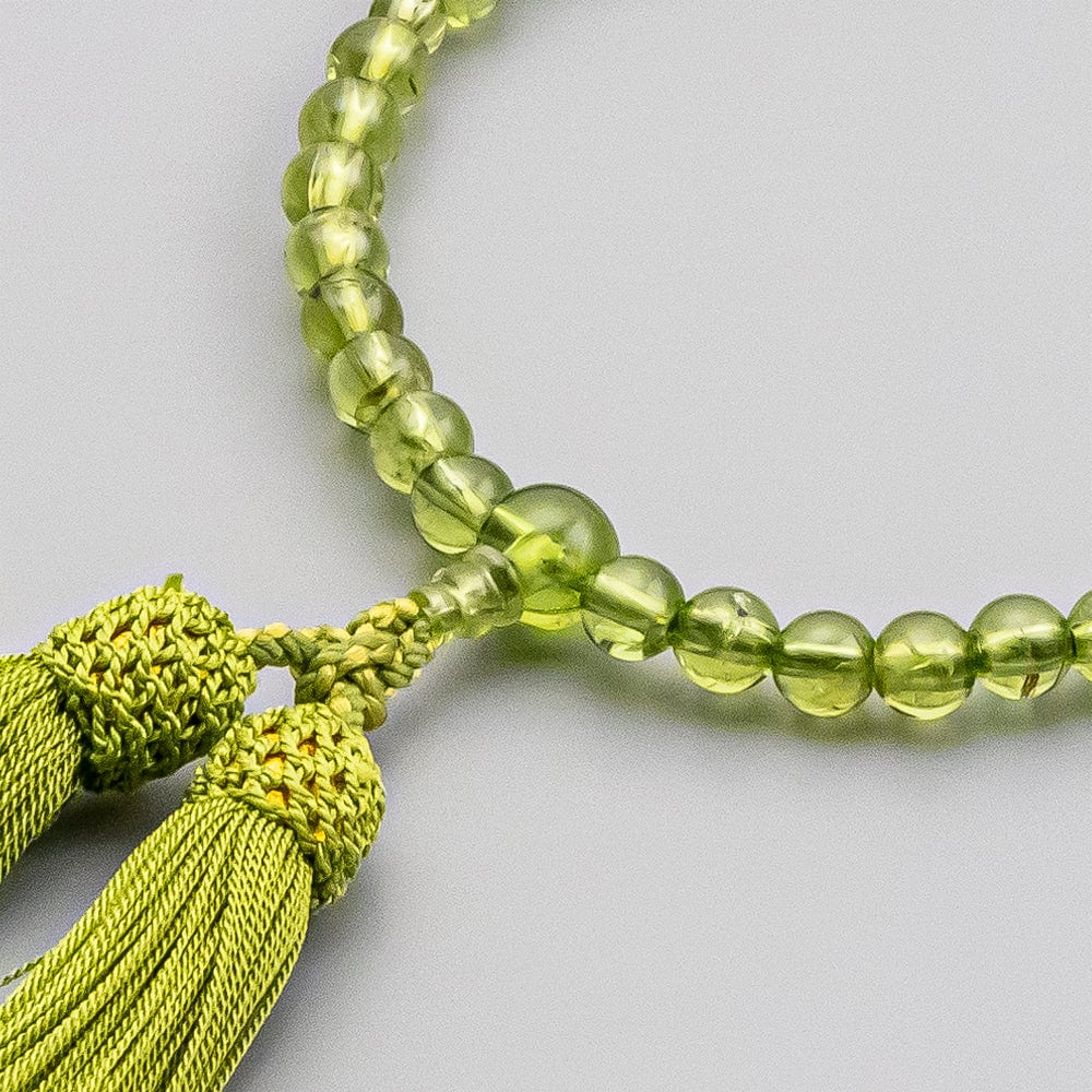 数珠 ペリドット 共仕立 頭付正絹弥勒房 - Image 3