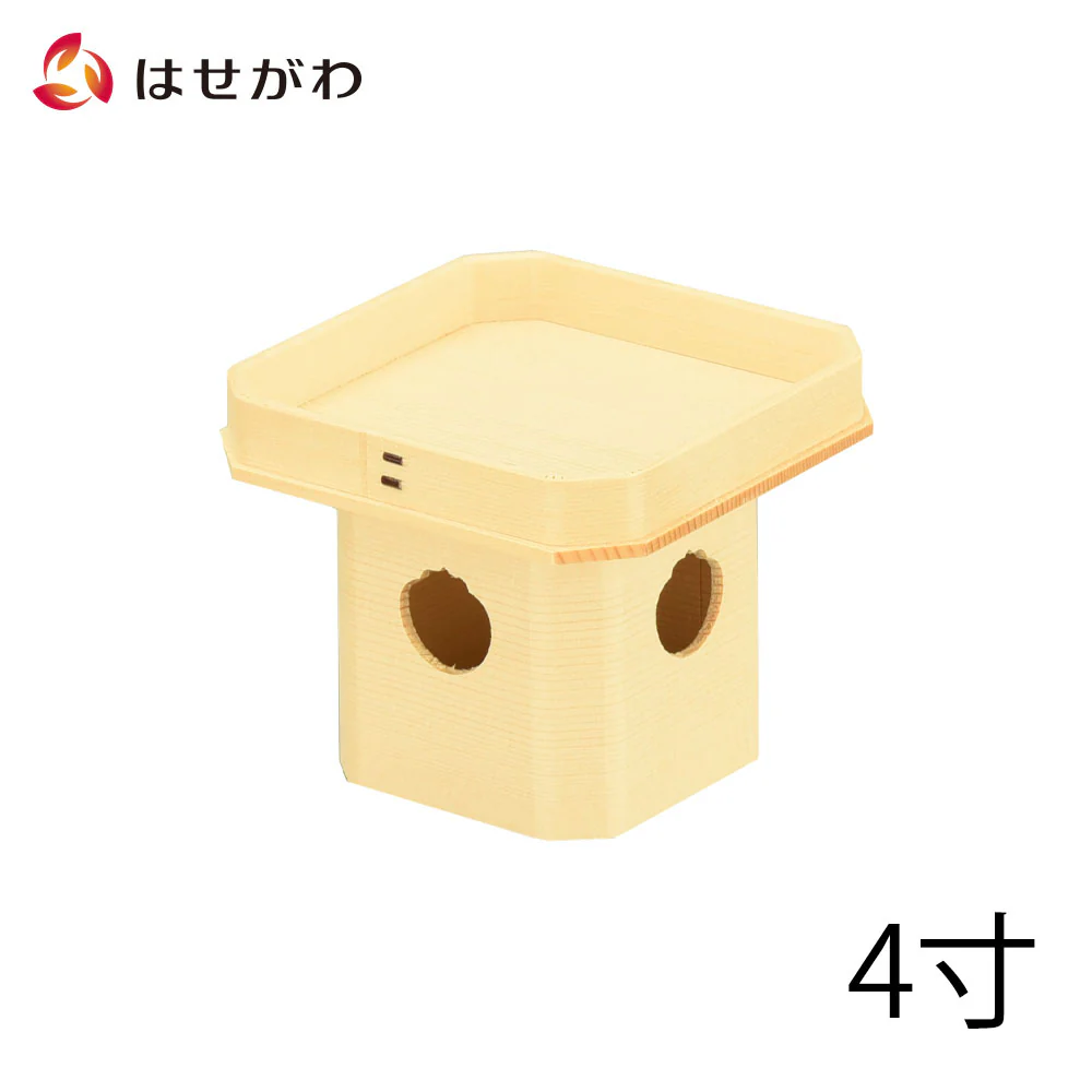 神具 三宝 外材柾目 4.0寸