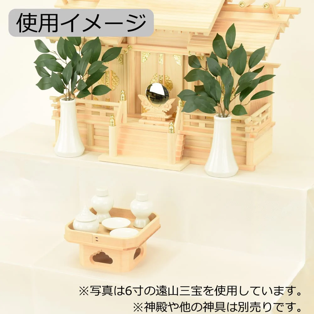 神具 遠山三宝 外材柾目 10.0寸 - Image 3