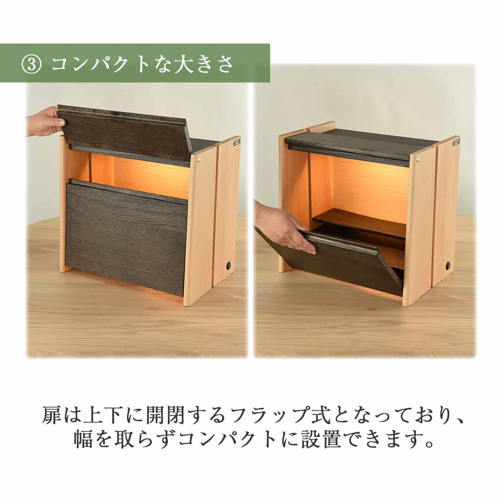 仏壇 HKクラム スモークドオーク 高さ37cm - Image 6