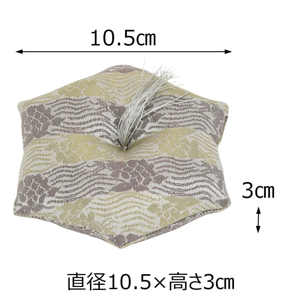 新名物裂 リン布団 大 銀ネズ 荒磯紋 - Image 2