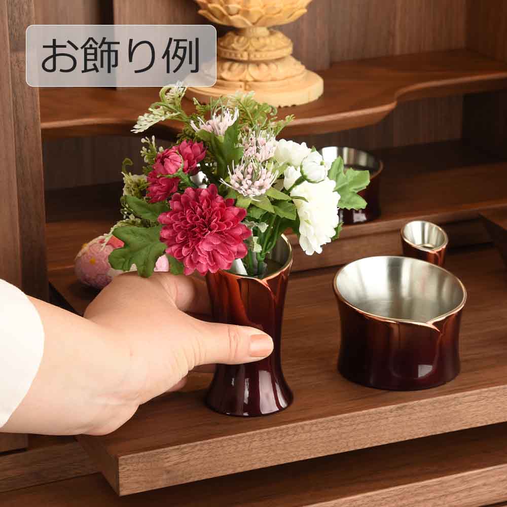 フラワーブーケ 小菊 バーガンディ - Image 3