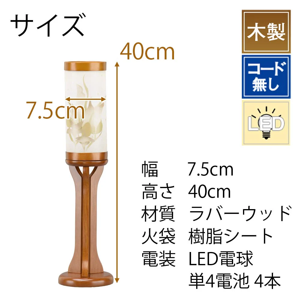 新型 現代提灯 プチ 蘭 - Image 2