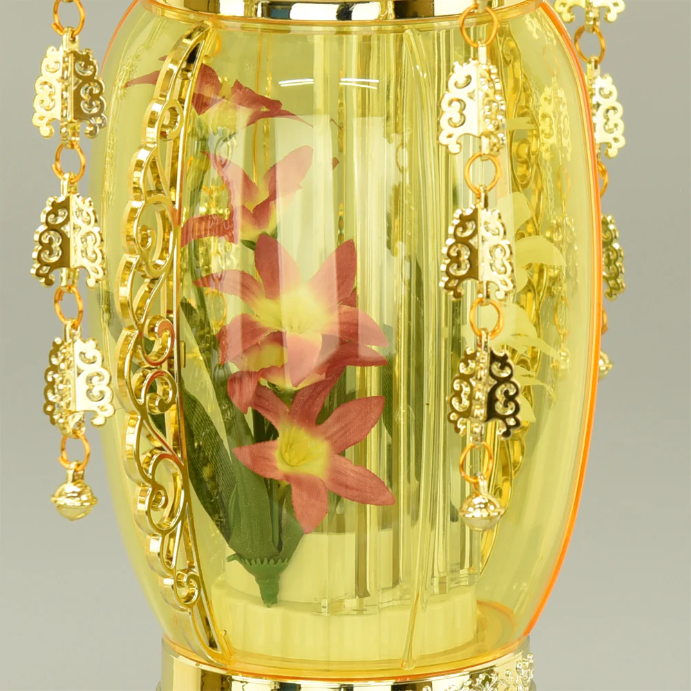 霊前灯 菊華灯 ゴールド 10号 対 - Image 4