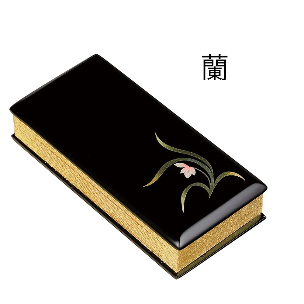 過去帳 蒔絵 黒 日付入 4.5寸 - Image 10