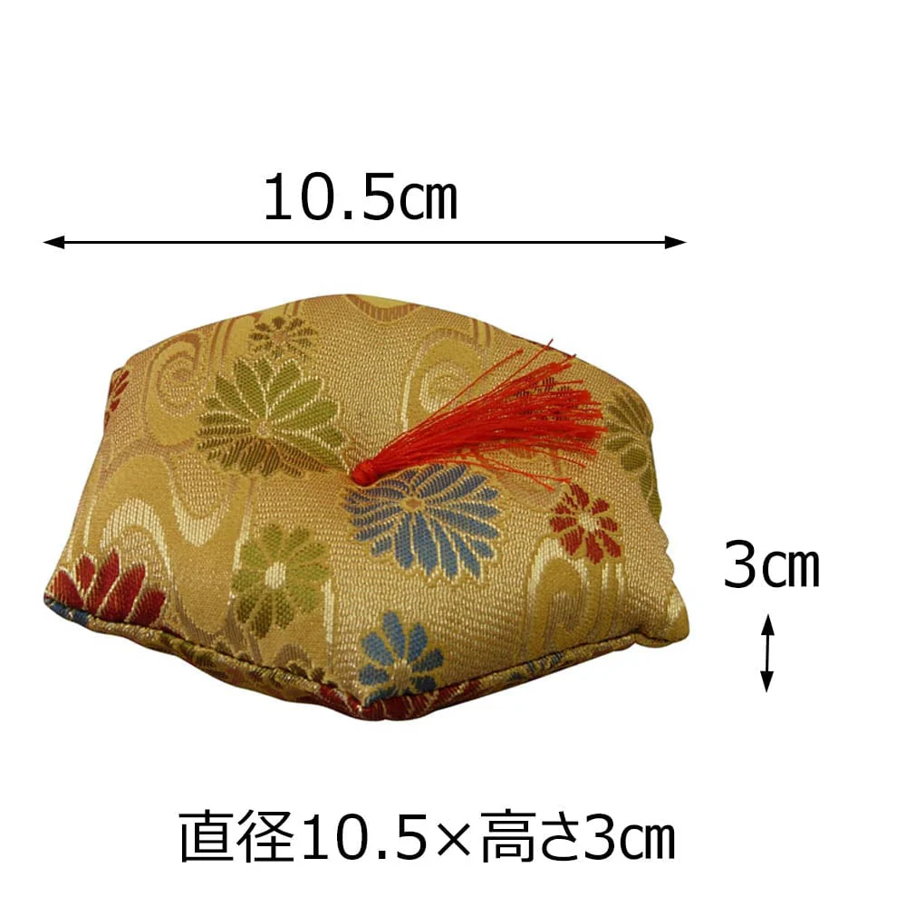 リン布団 六角 綴 小花 3.5寸 - Image 2