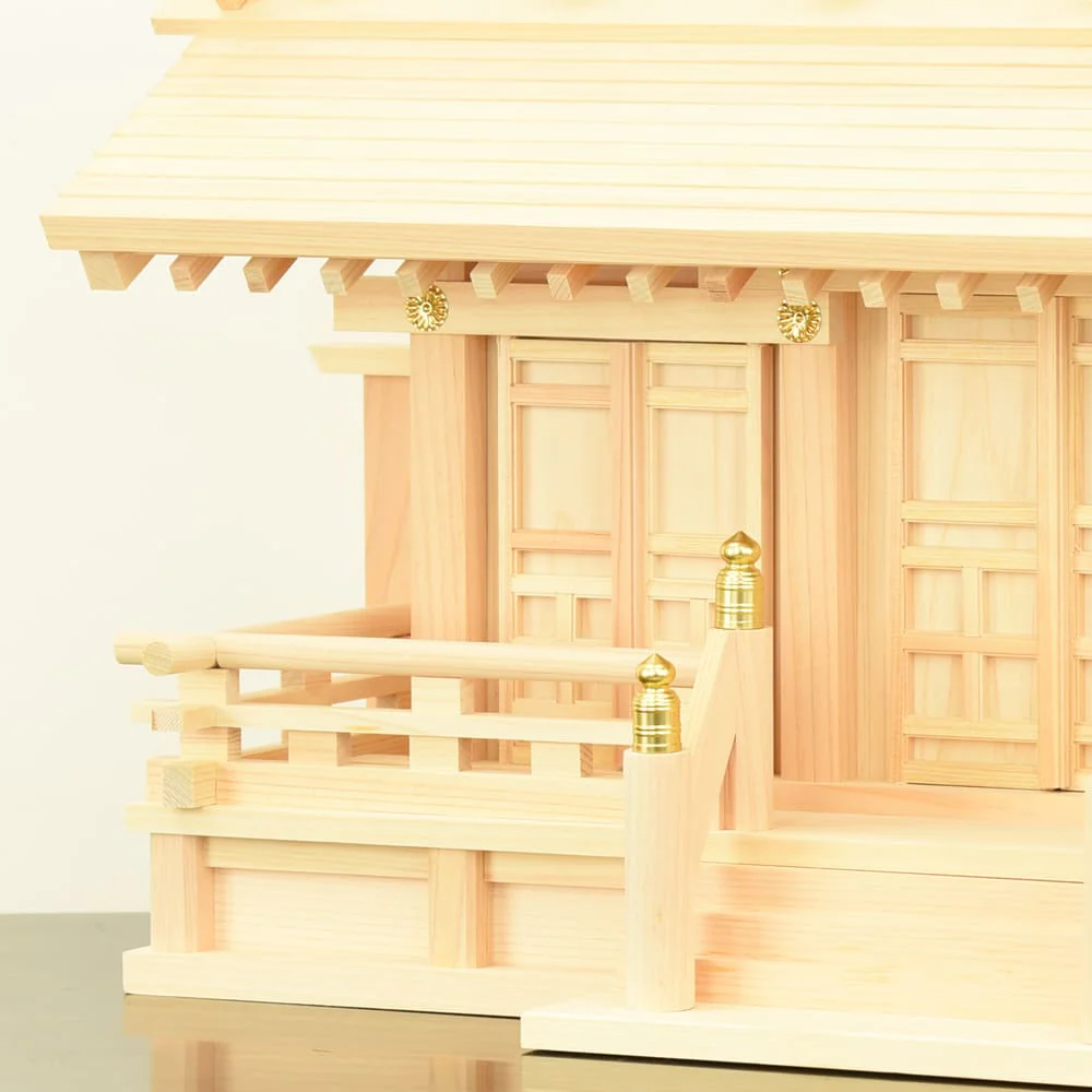 神殿 新横通し三社 桧 - Image 5