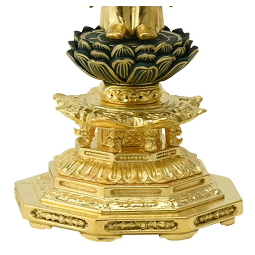 仏像 東 木製 肌粉 八角 4.5寸 - Image 5