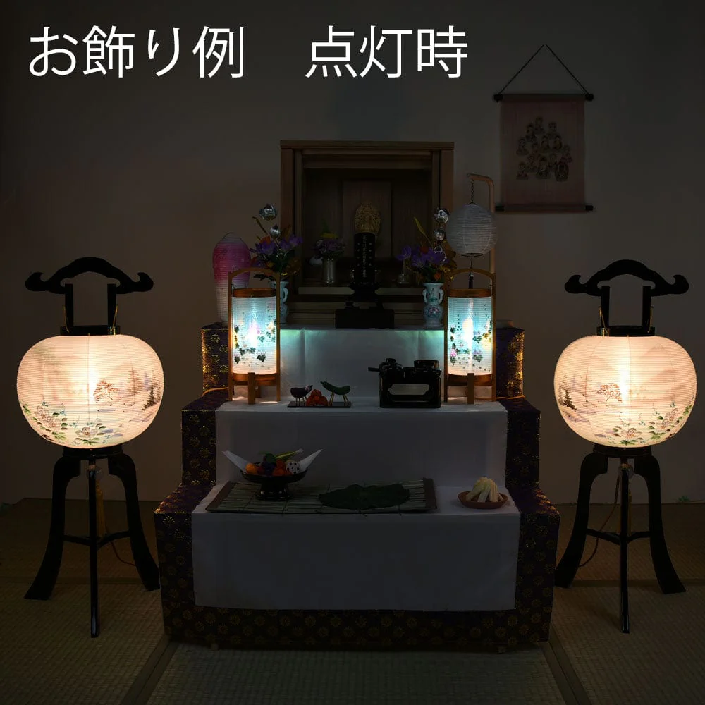 行灯 １１号 二重 芙蓉山水対 - Image 3