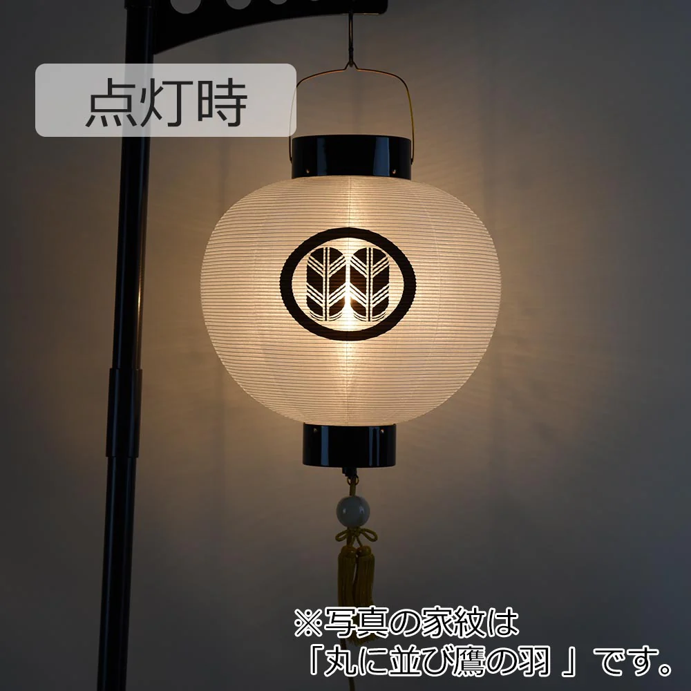 門提灯 尺一丸 二重 電池灯付 - Image 4