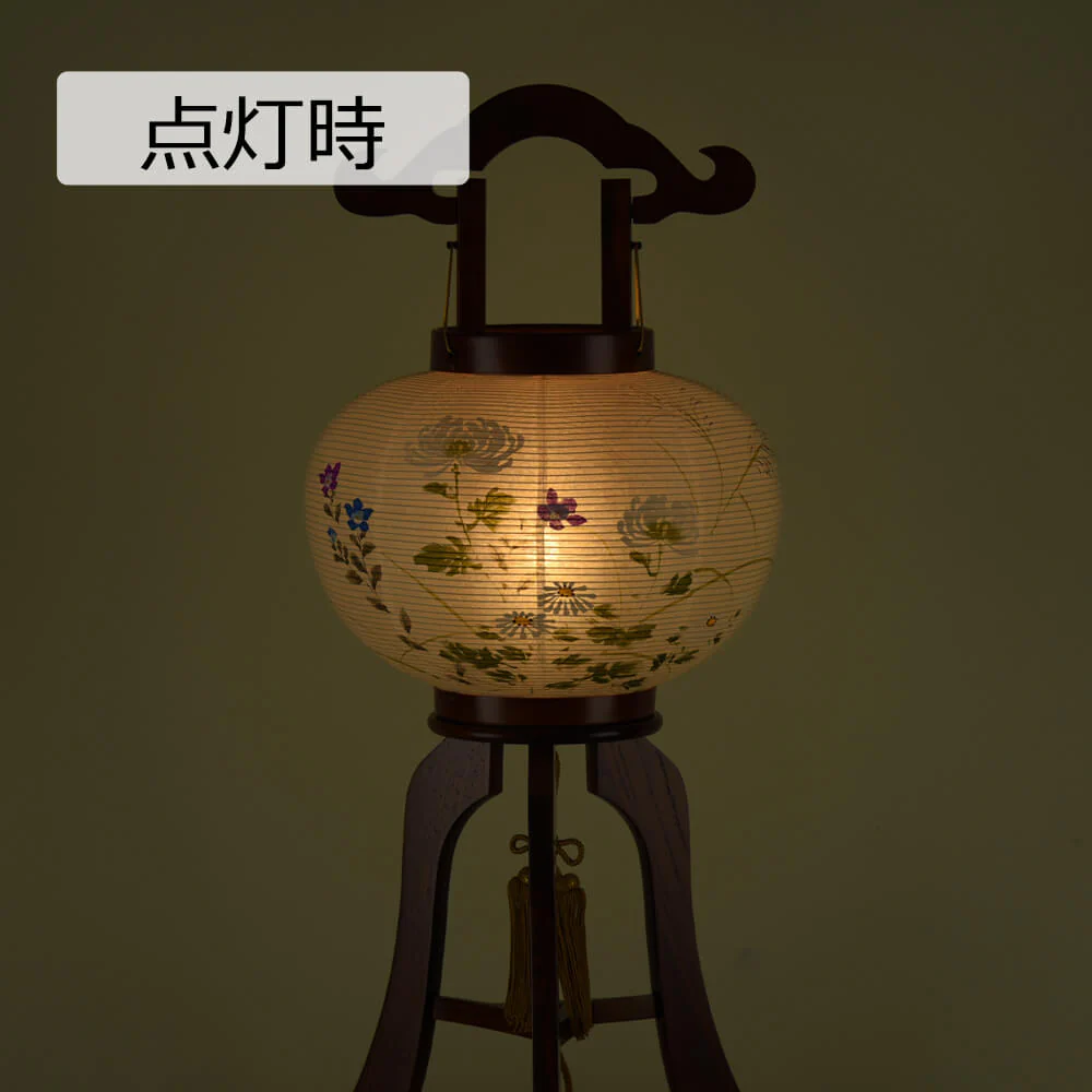 行灯 萩の香 10号 絵入 LED - Image 4