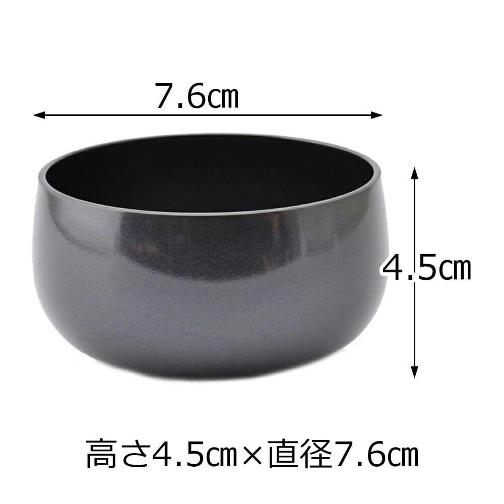 まごころリンセット 2.5寸 リン台六角紫檀色 - Image 3